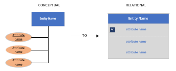 Entities and Attributes - Conceptual to Relational