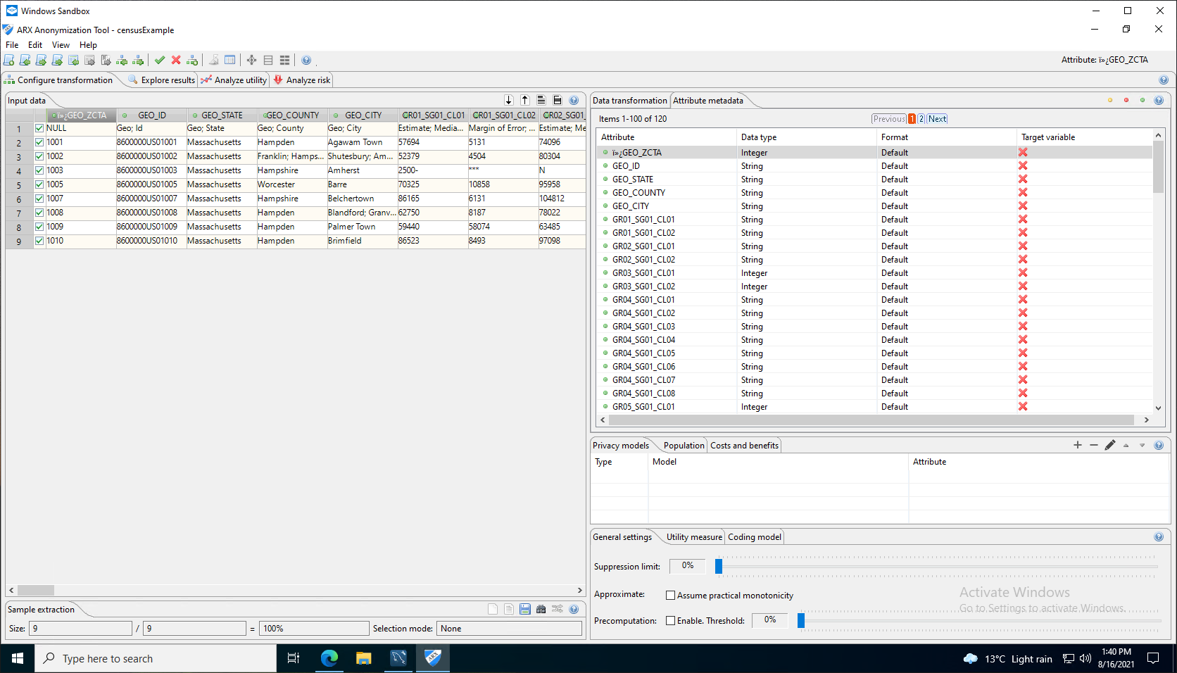 Data Anonymisation Process