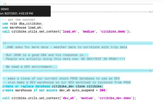 Create clone code